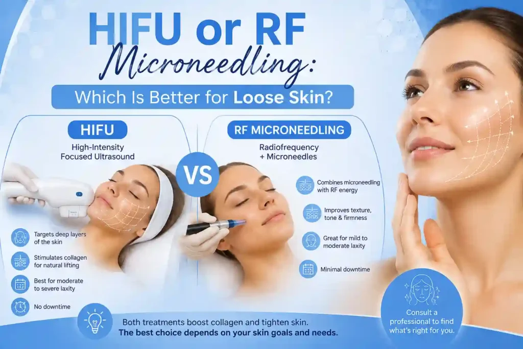 Lost the Weight but Not the Loose Skin? What You Should Know 2 HIFU or RF Microneedling: Which Is Better for Loose Skin Tyne and Wear?